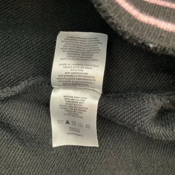 Fila Women's Black Sweater with Colorful Logo - Picture 4 of 5